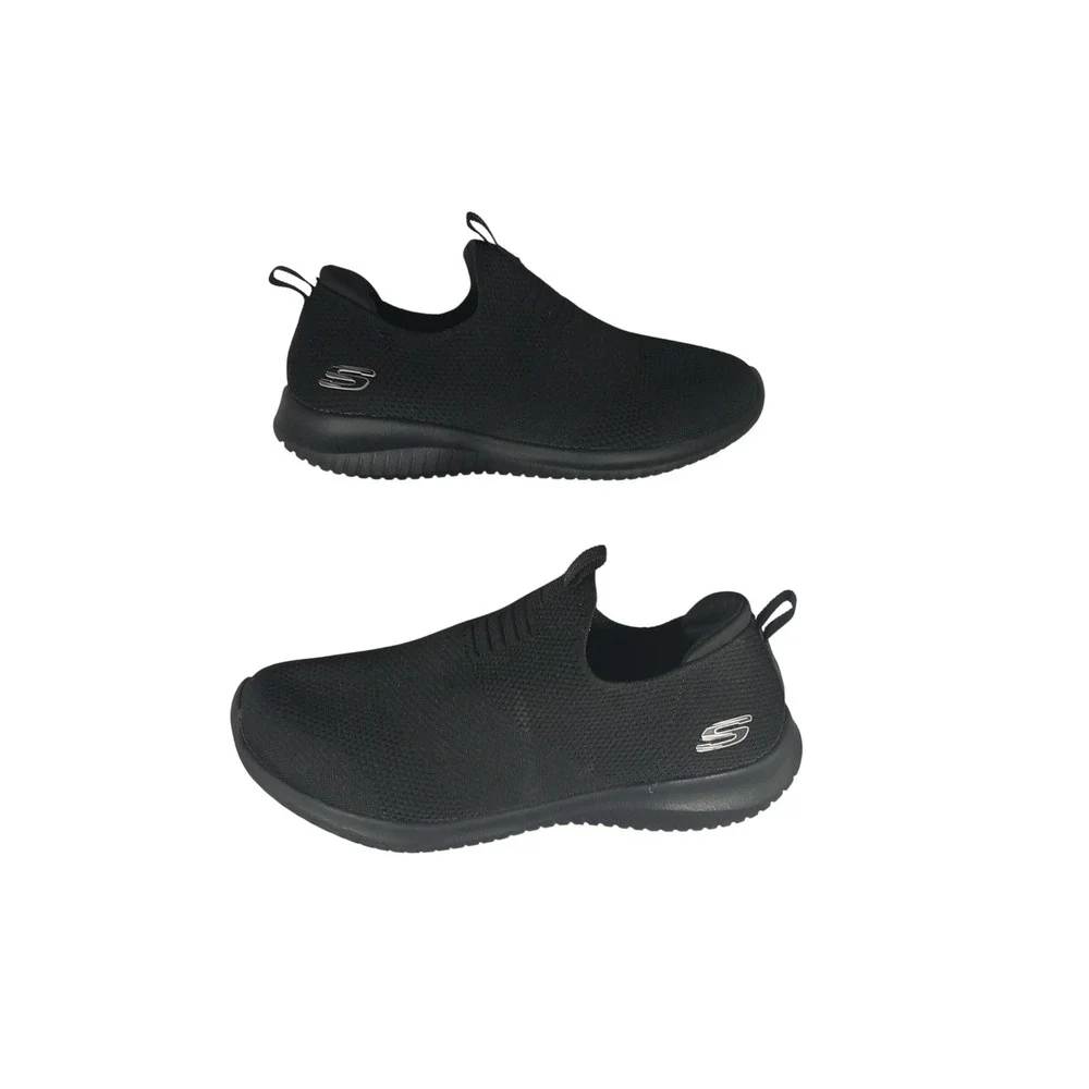 Skechers Ultra‎ Flex Slip On Sneakers Size 6 Black Memory Foam Walking Shoes